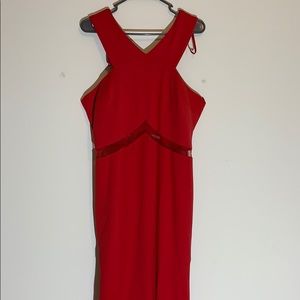 Cachet Red bridesmaid dress